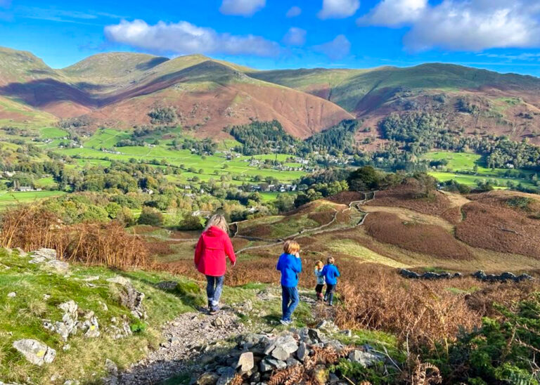 walking down from Silver Low, near Grasmere